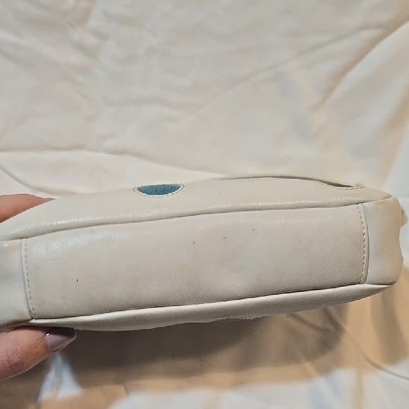 Coach Green and White Polka Dot Clutch Wristlet - Picture 8 of 8